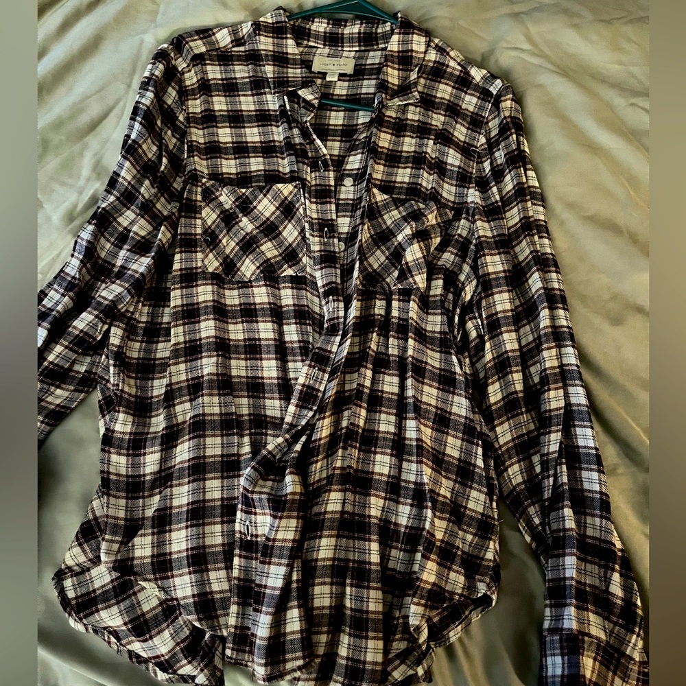 Plaid button up